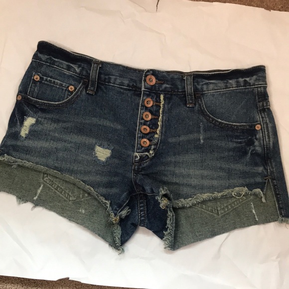 Free people cut off denim shorts size 24 - Picture 2 of 7